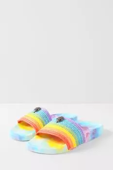 Шлепанцы с декором Kurt Geiger