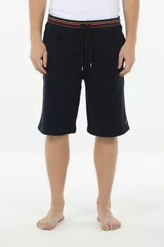 Шорты домашние хлопковые на контрастном поясе с кулиской Paul Smith