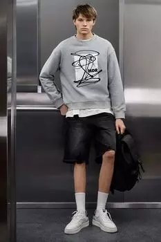 Шорты джинсовые с необработанным краем MARCO DI RADI