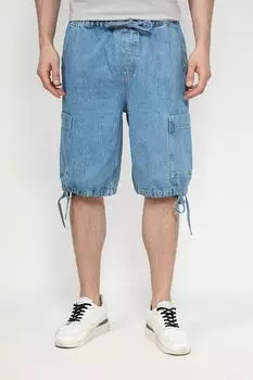 Шорты джинсовые на кулисках и с карманами COLORPLAY
