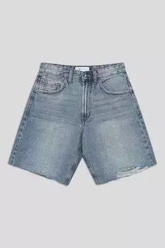 Шорты джинсовые с эффектом потертости Baby Angel