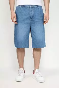 Шорты джинсовые с эффектом потертости COLORPLAY
