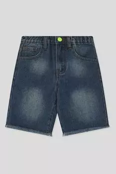 Шорты джинсовые с эффектом потертости GIOCO