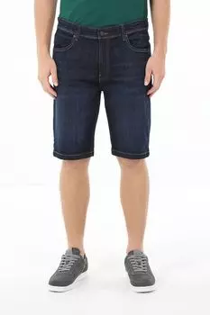 Шорты джинсовые с эффектом потертости LERROS