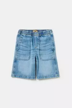 Шорты джинсовые с эффектом потертости на эластичном поясе Republic of Denim