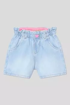 Шорты джинсовые с эффектом потертости на эластичном поясе Republic of Denim