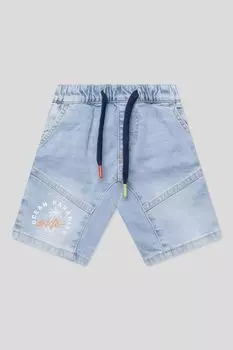 Шорты джинсовые с эффектом потертости на кулиске OVS