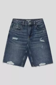 Шорты джинсовые с эффектом потертости Republic of Denim