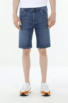 Шорты джинсовые с эффектом потертости Republic of Denim