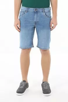 Шорты джинсовые с эффектом потертости Republic of Denim