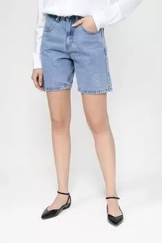 Шорты джинсовые с эффектом потертости SABRINA SCALA