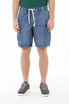 Шорты джинсовые с накладными карманами Republic of Denim