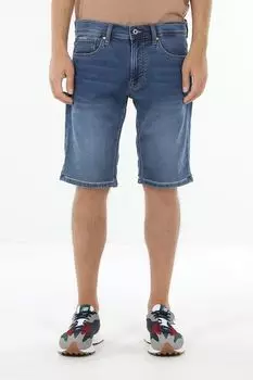 Шорты джинсовые с подворотами PEPE JEANS