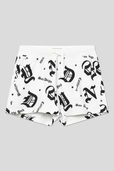 Шорты хлопковые на эластичном поясе с принтом OVS