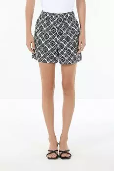 Шорты хлопковые на эластичном поясе с принтом OVS