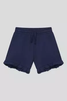 Шорты хлопковые на эластичном поясе с рюшами Fagottino