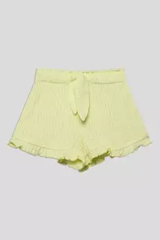 Шорты хлопковые на эластичном поясе с рюшами Fagottino