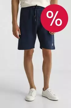 Шорты хлопковые на кулиске Blend