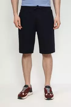 Шорты хлопковые на кулиске Guess