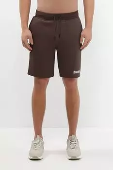 Шорты хлопковые на кулиске Guess