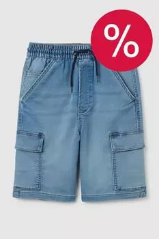 Шорты хлопковые на кулиске с карманами Republic of Denim