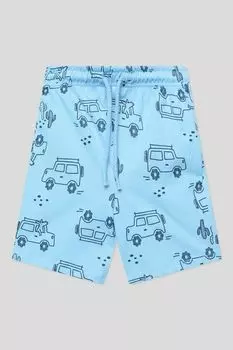 Шорты хлопковые на кулиске с принтом Fagottino