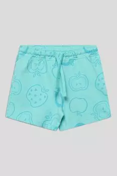 Шорты хлопковые на кулиске с принтом Fagottino