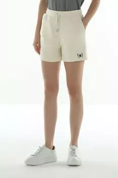 Шорты хлопковые на кулиске с принтом Loft