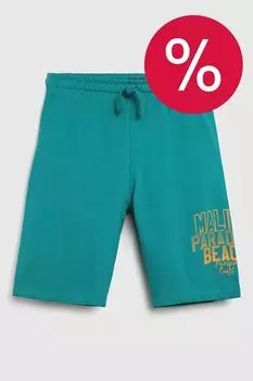 Шорты хлопковые на кулиске с принтом OVS