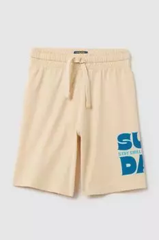 Шорты хлопковые на кулиске с принтом OVS