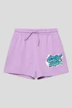 Шорты хлопковые на кулиске с принтом OVS