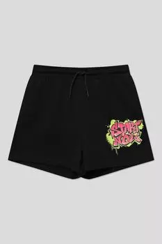 Шорты хлопковые на кулиске с принтом OVS