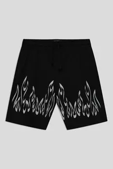 Шорты хлопковые на кулиске с принтом OVS