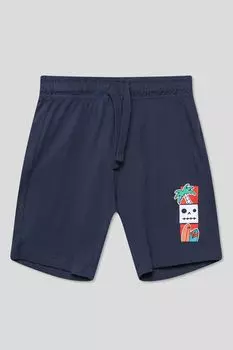 Шорты хлопковые на кулиске с принтом OVS