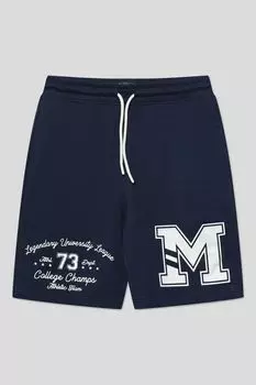 Шорты хлопковые на кулиске с принтом OVS