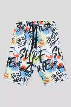 Шорты хлопковые на кулиске с принтом OVS