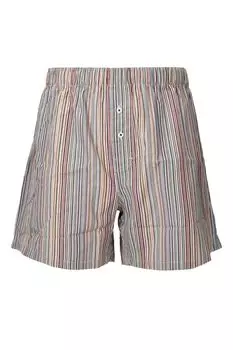 Шорты хлопковые пижамные на эластичном поясе Paul Smith