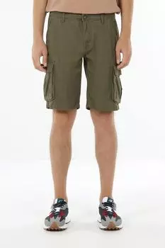 Шорты хлопковые с карманами прямого кроя Piombo