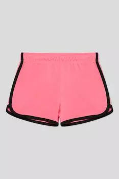 Шорты хлопковые с контрастными деталями на эластичном поясе OVS