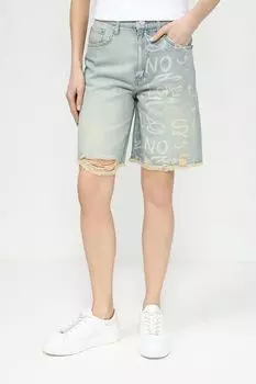 Шорты хлопковые с принтом COLORPLAY