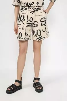 Шорты хлопковые с принтом COLORPLAY