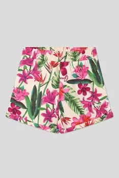 Шорты хлопковые с принтом Guess