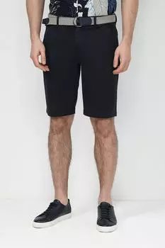 Шорты хлопковые с ремнем LERROS