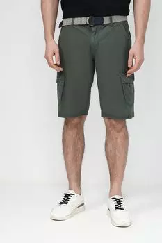 Шорты хлопковые с ремнем LERROS