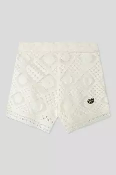 Шорты хлопковые с шитьем Guess