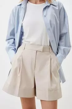 Шорты хлопковые с защипами BELUCCI