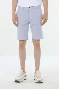 Шорты хлопковые в мелкую полоску Piombo