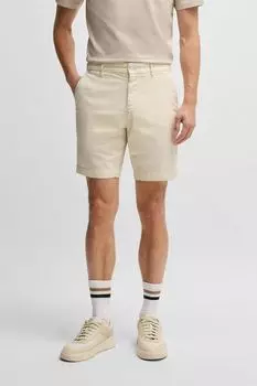 Шорты хлопковые зауженные BOSS