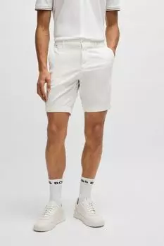 Шорты хлопковые зауженные BOSS