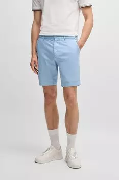 Шорты хлопковые зауженные BOSS